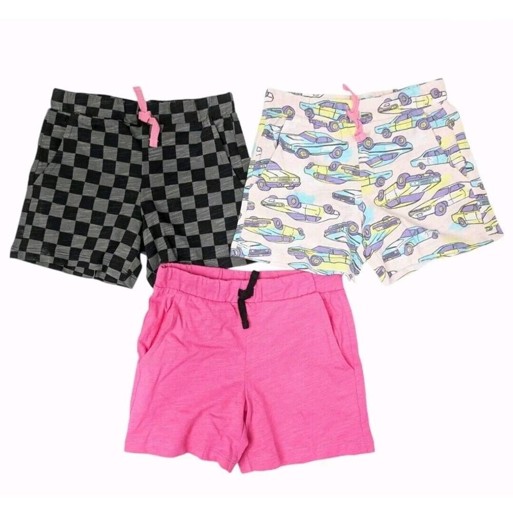 Spotted Zebra Size‎ 4T Drawstring Athletic Shorts Pockets 3 Pack Girls